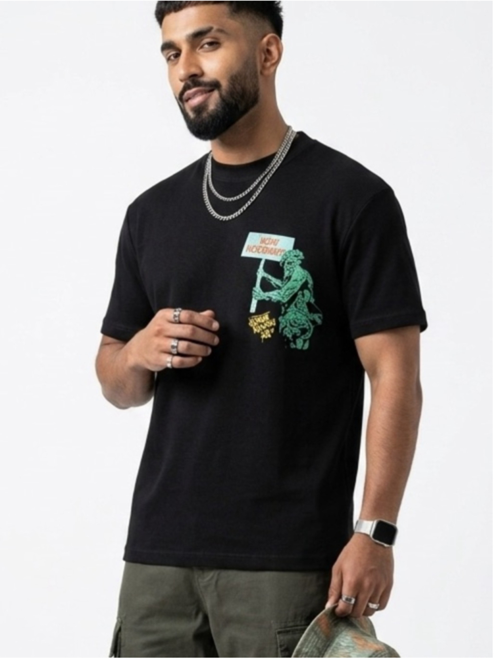 Zara Classicism Is The New Modernity Black Mens S Streetwear GraphicT-Shirt 1850
